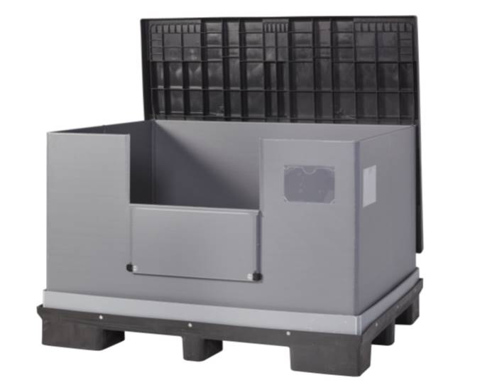 Box KTP Duo 1512 šedý, 9N, 1 okno, lem 100 mm